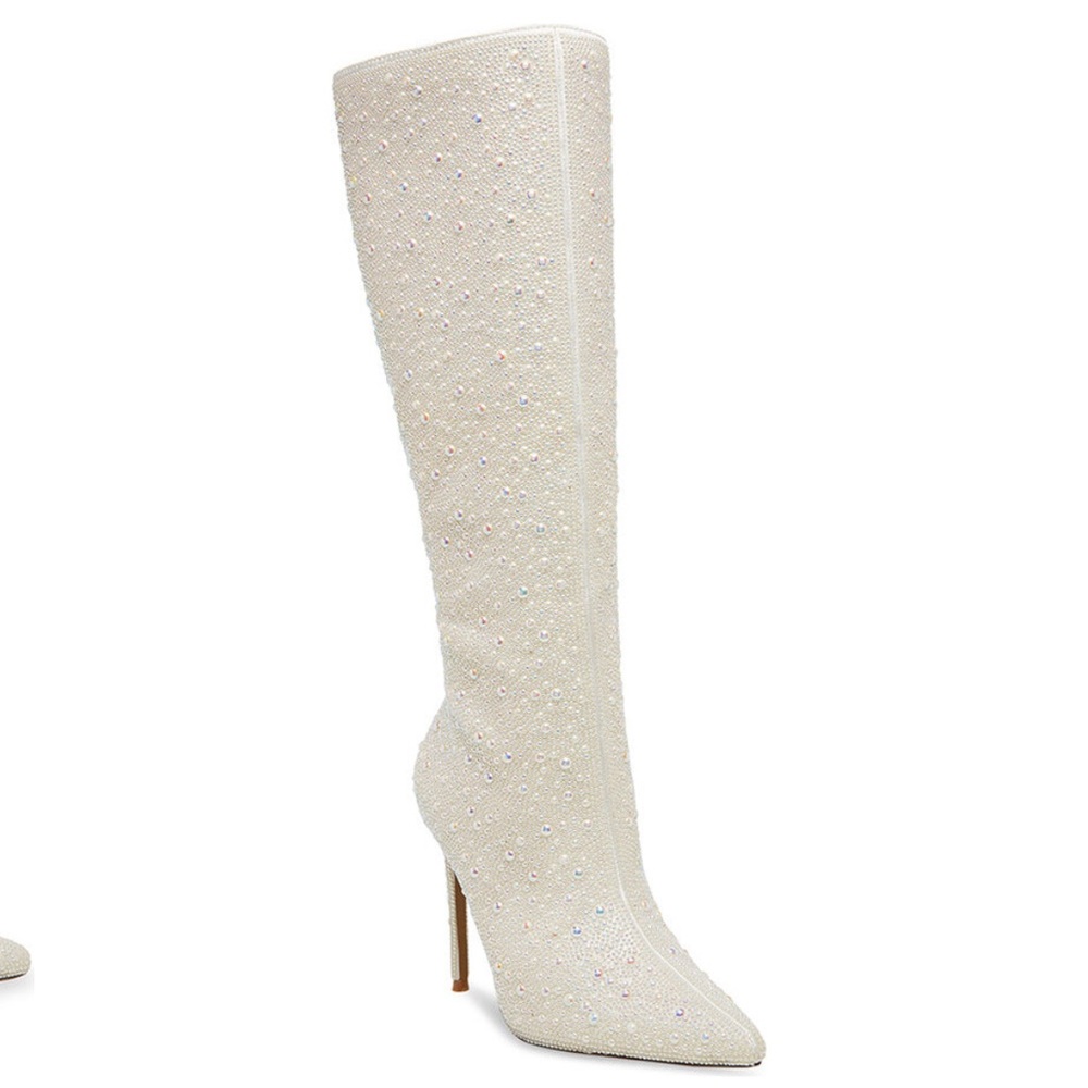 NIB Steve Madden Valinda - Women’s Boots - Ivory - Size 9